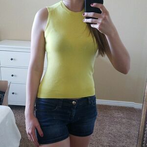 ZARA yellow knit top size S